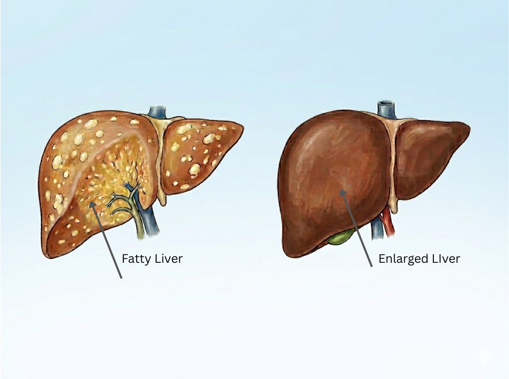 Fatty Liver vs Enlarged Liver: Understanding the Real Difference and What It Means for Your Health